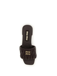 Miu Miu Women Matelassé Nappa Leather Sandals