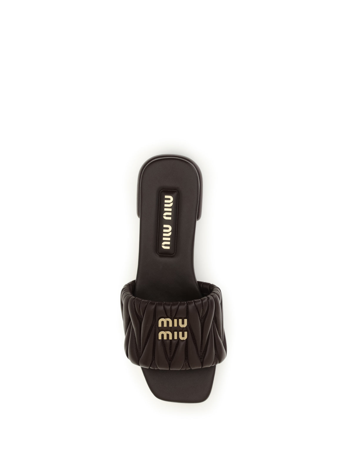 Miu Miu Women Matelassé Nappa Leather Sandals