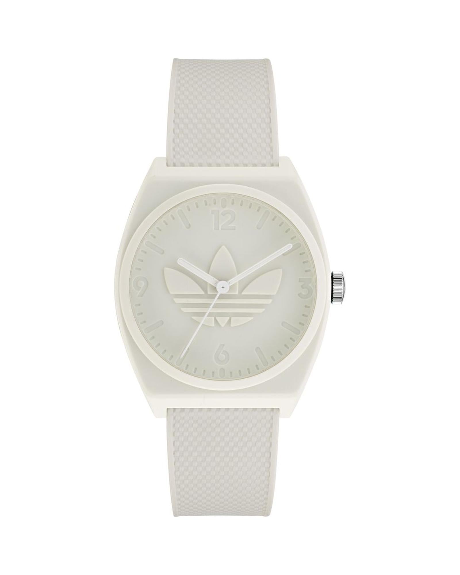 Adidas Quartz Analog Silicone Watch with Resin Case Women White Watches