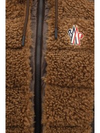 Moncler Grenoble Women Wool-Effect Padded Zip-Up Vest