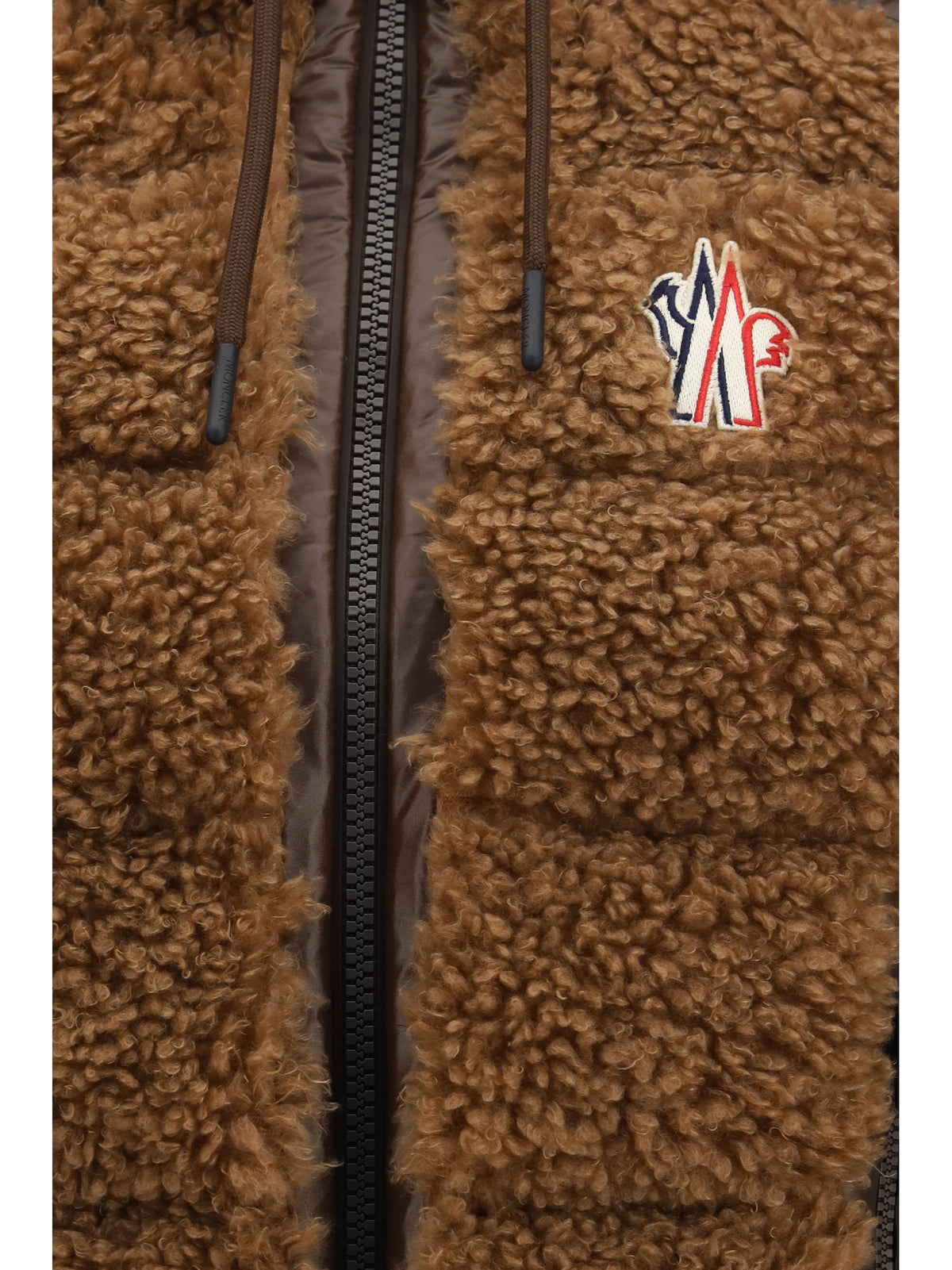 Moncler Grenoble Women Wool-Effect Padded Zip-Up Vest
