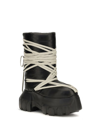 Rick Owens Women Megalace Lunar Mega Tractor Knee-High Boots
