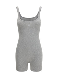 MARINE SERRE Marine Serre Women Moon Logo Ribbed Jersey Short Catsuit