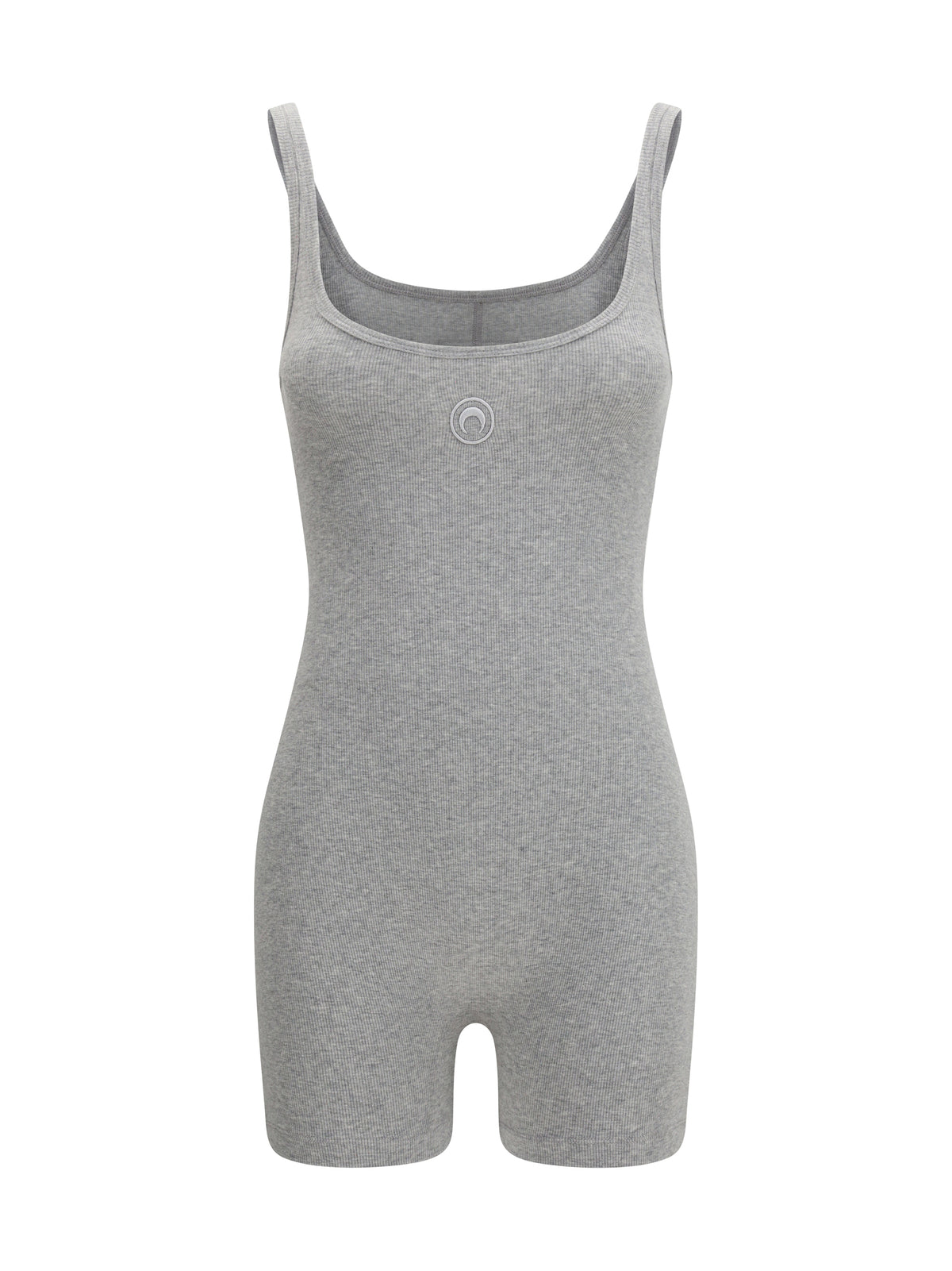 MARINE SERRE Marine Serre Women Moon Logo Ribbed Jersey Short Catsuit