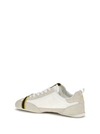 FENDI Fendi Men Wrap Suede And Fabric Sneakers