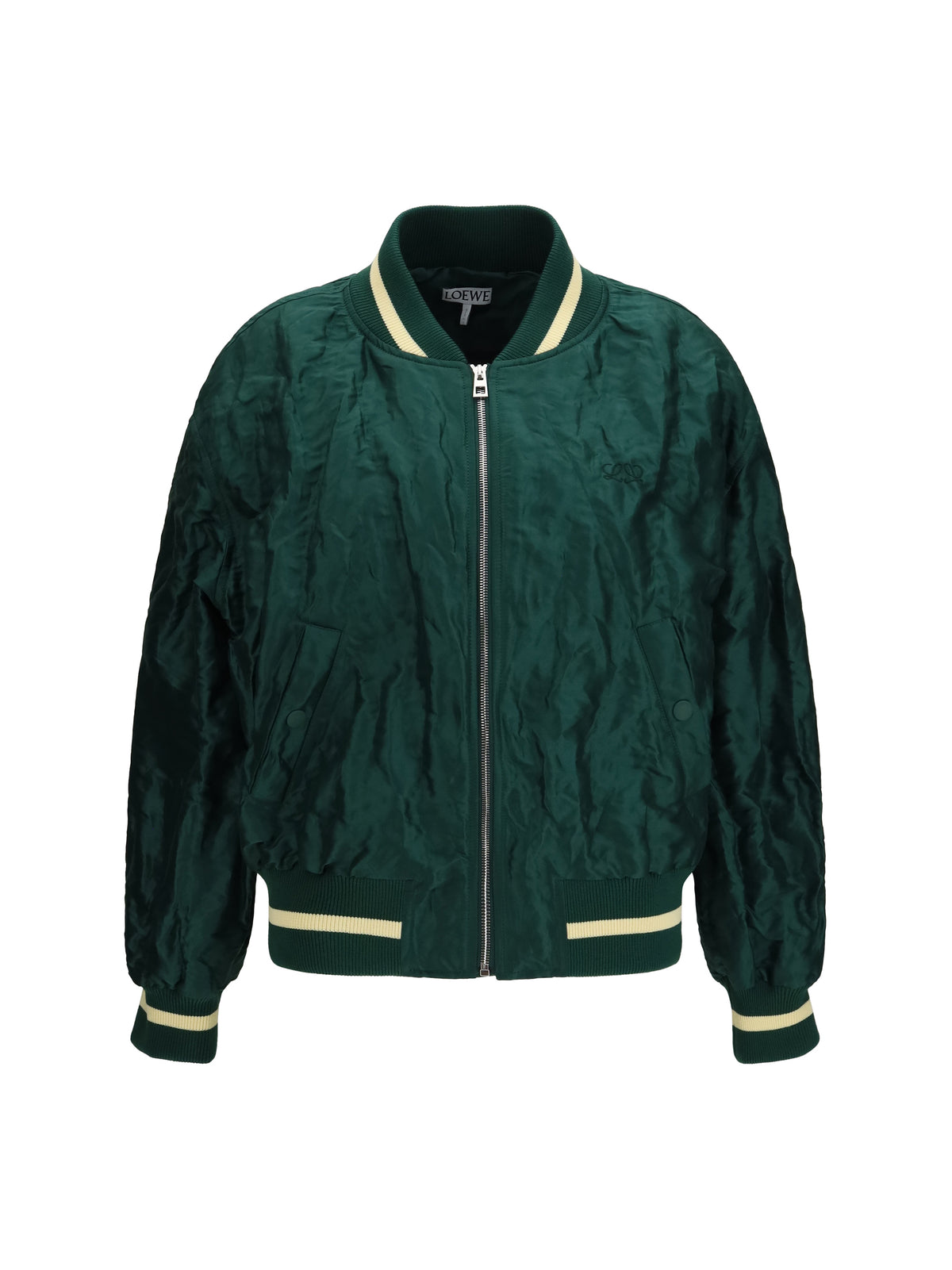 Loewe Women Technical Fabric Bomber Jacket