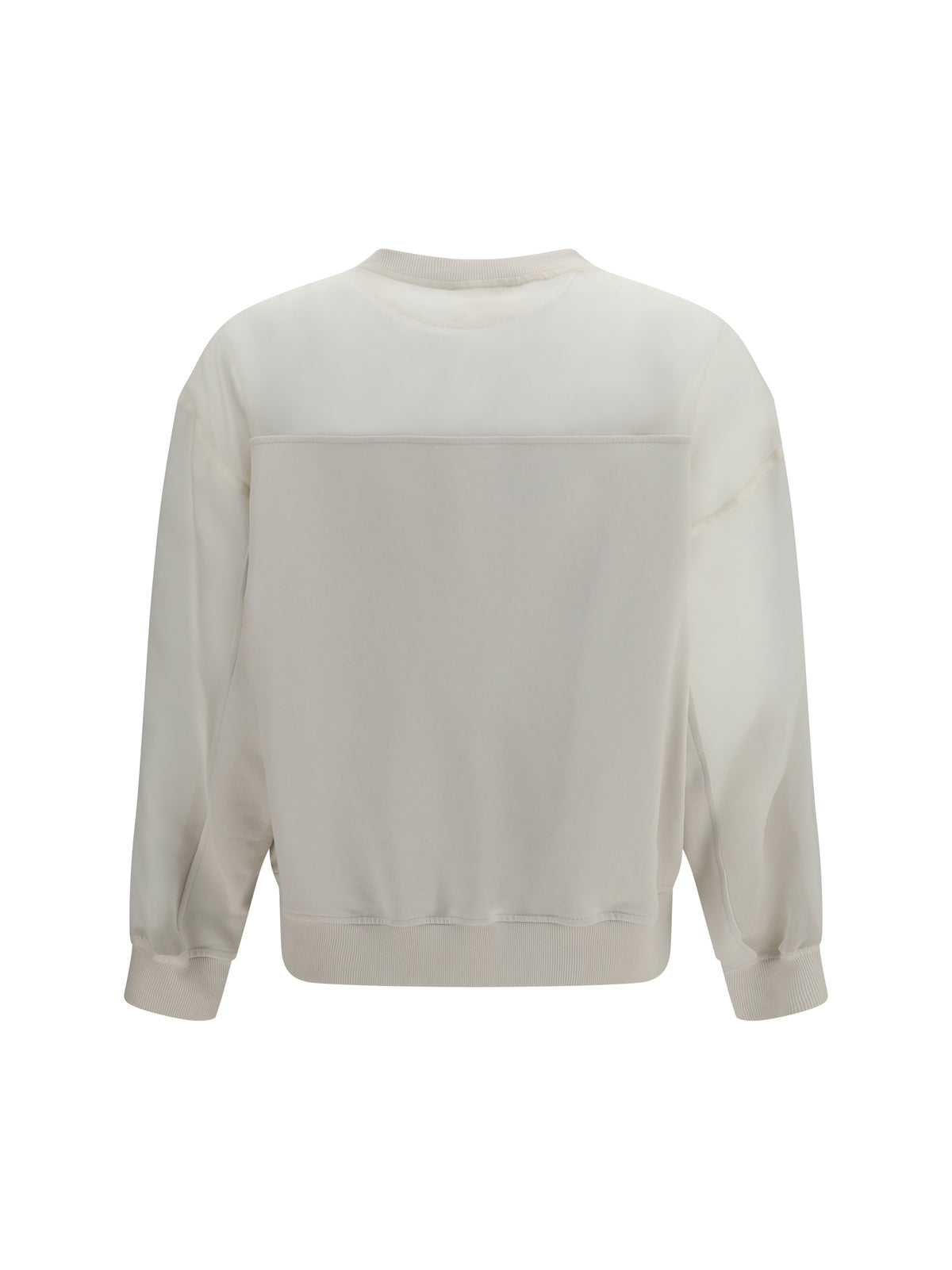 BRUNELLO CUCINELLI Brunello Cucinelli Women Crewneck Sweatshirt With Organza Sleeves
