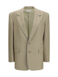 Saint Laurent Women Single-Breasted Jacket In Wool And Silk