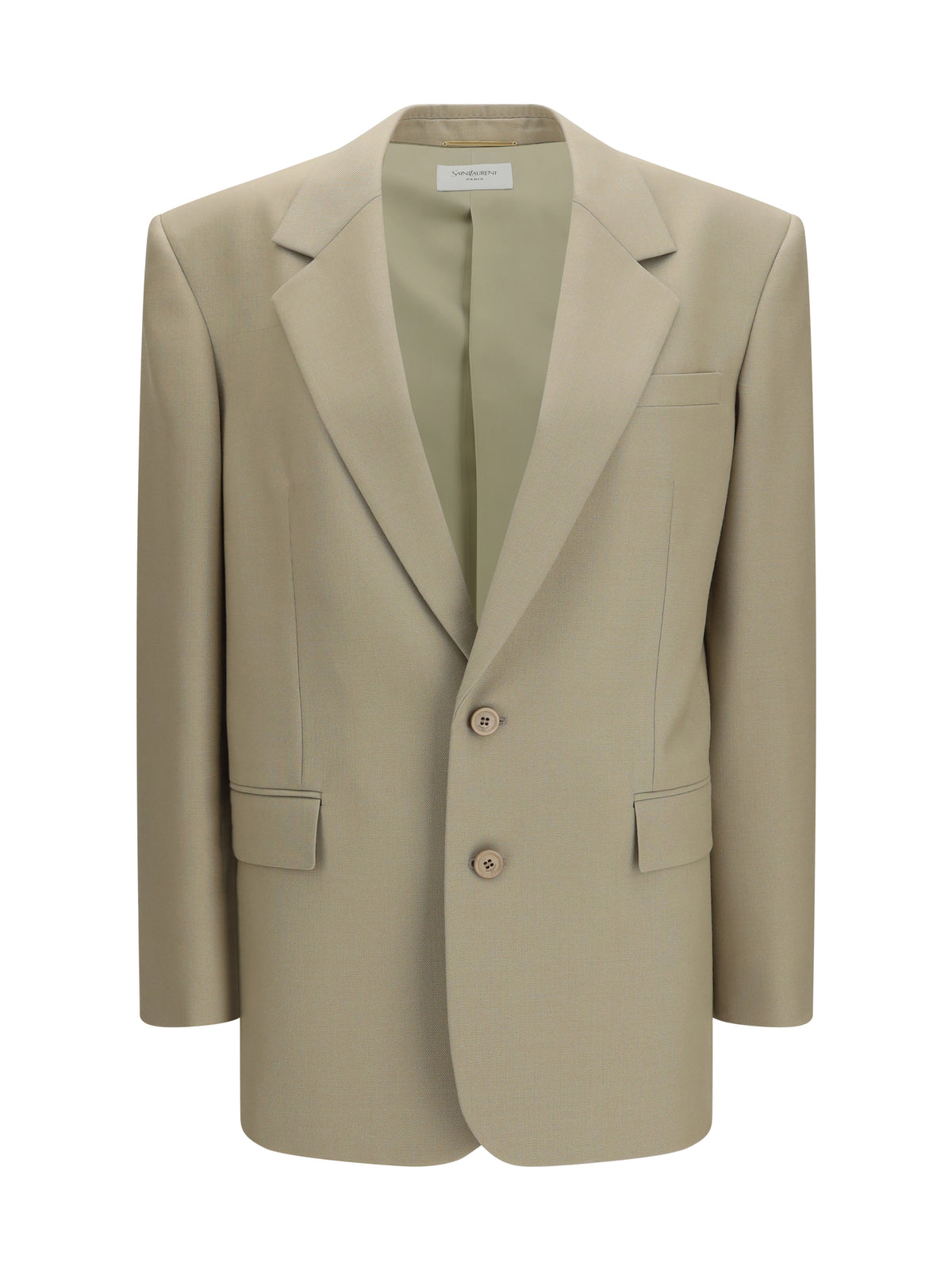 Saint Laurent Women Single-Breasted Jacket In Wool And Silk