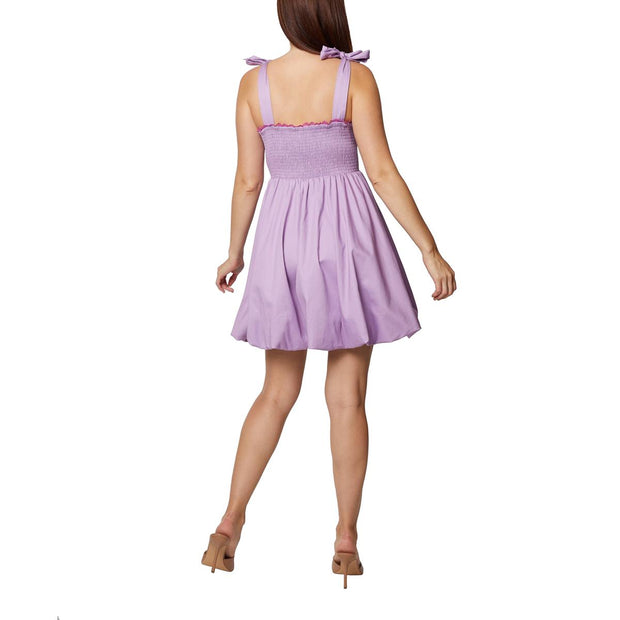 Womens Smocked Short Mini Dress