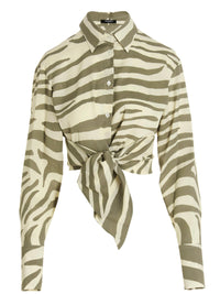 Balmain Women Zebra Shirt