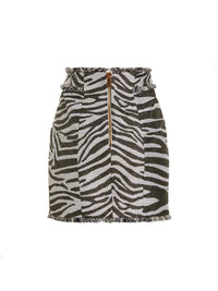 Balmain Women 'Lurex Zebra' Skirt