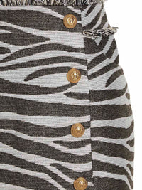 Balmain Women 'Lurex Zebra' Skirt