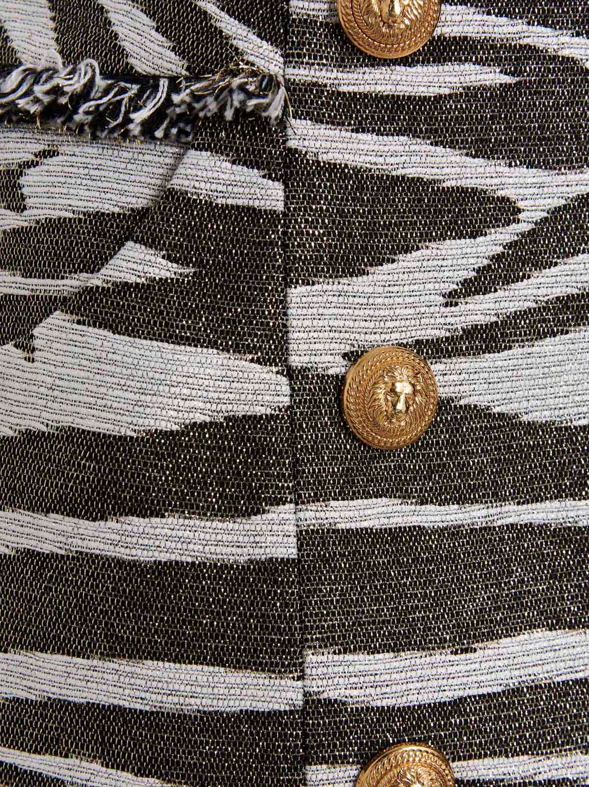 Balmain Women 'Lurex Zebra' Skirt