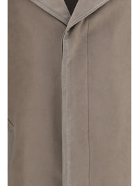Loewe Men Single-Breasted Brushed Cotton-Blend Fustian Coat