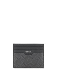FERRAGAMO Ferragamo Men Leather Cardholder