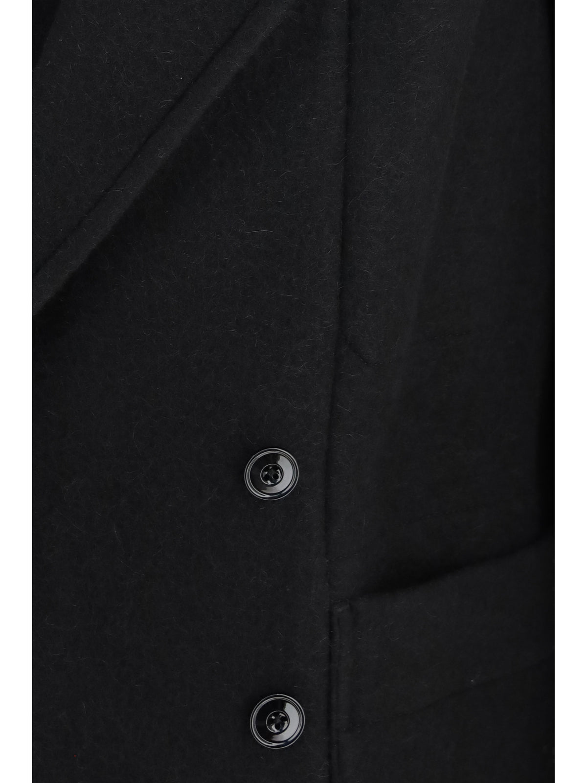 LEMAIRE Lemaire Men Short Double-Breasted Wool And Alpaca Coat