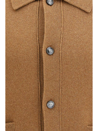 Ami Paris Men Wool Shirt Collar Cardigan