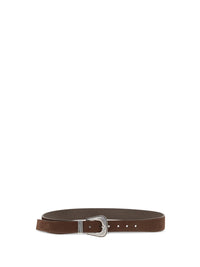 Brunello Cucinelli Men Suede Western Buckle Belt