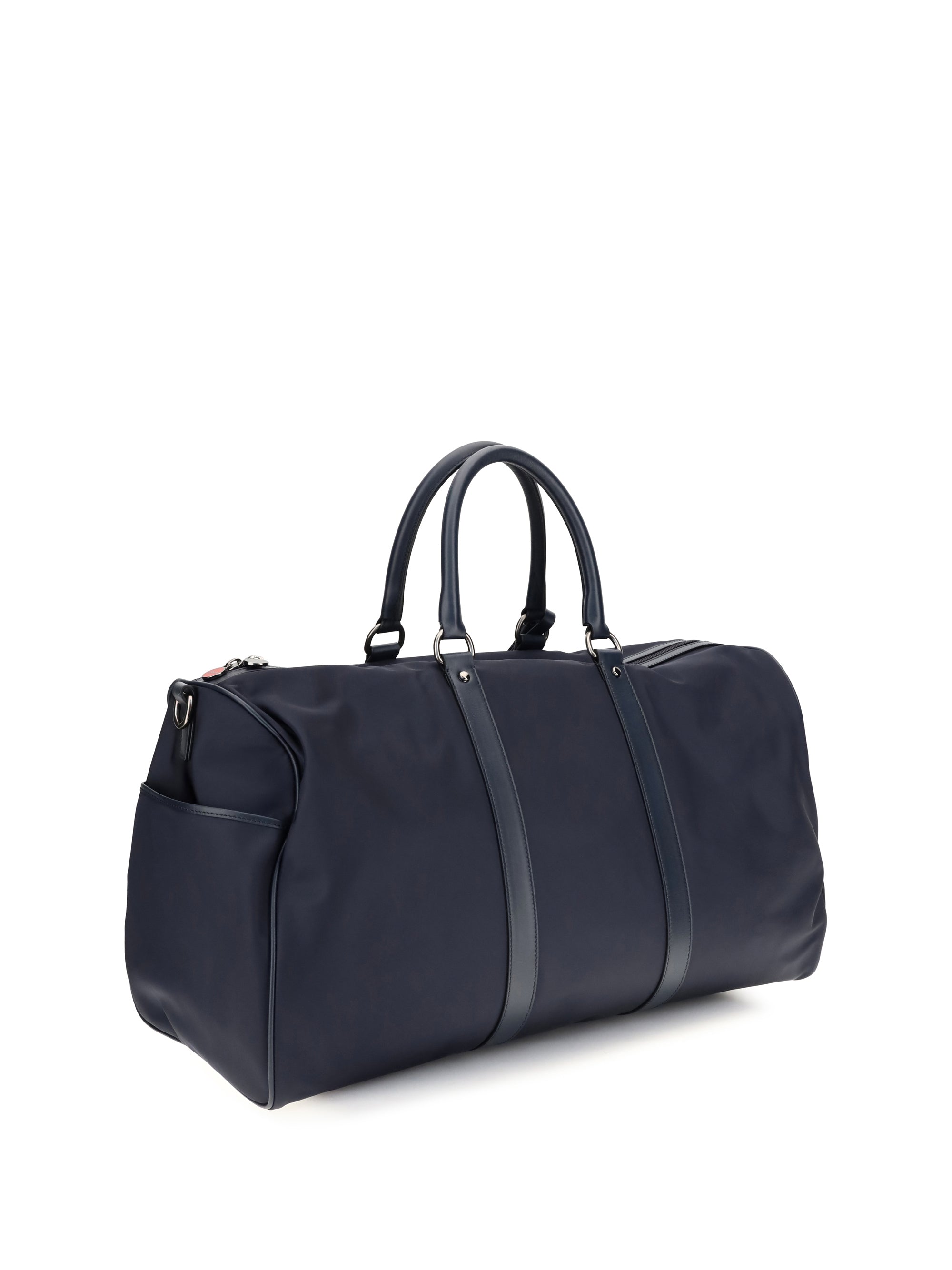 KITON Kiton Men Leather-Trim Travel Duffle Bag