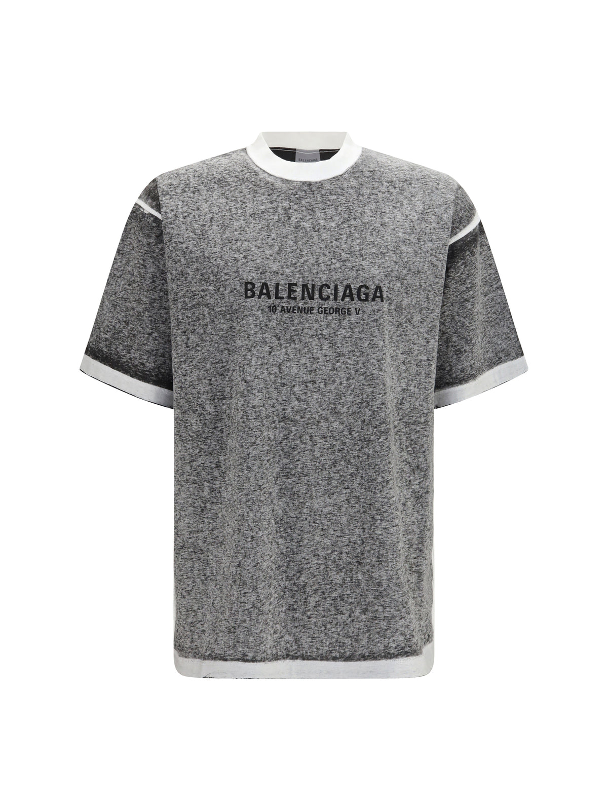 Balenciaga Men Oversized Mélange T-Shirt