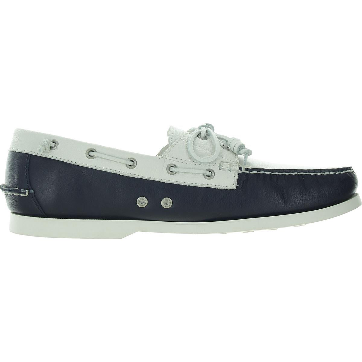 Mens Lace-Up Leather Driving Moccasins