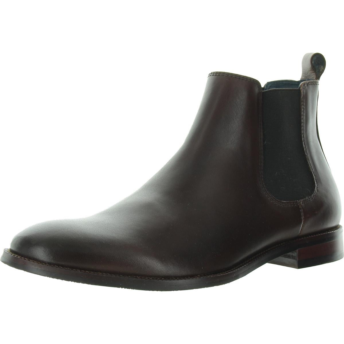 Mens Stretch Leather Chelsea Boots