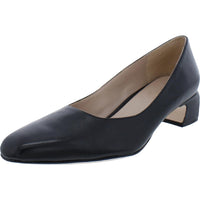 Florence Womens Comfort Insole Slip On Pumps 5 Medium Black Leather