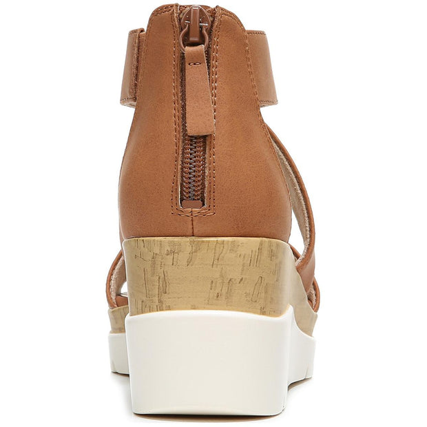Good Times Womens Zipper Comfort Wedge Sandals