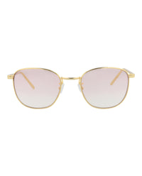 Kimeze Unisex Round/Oval Gold Gold Pink Fashion Designer Eyewear