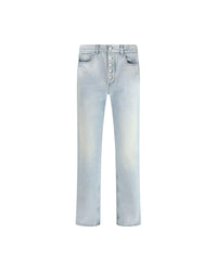 Alexander McQueen Relaxed Fit Light Wash Jeans Men Blue Pants 34 x 34 Blue