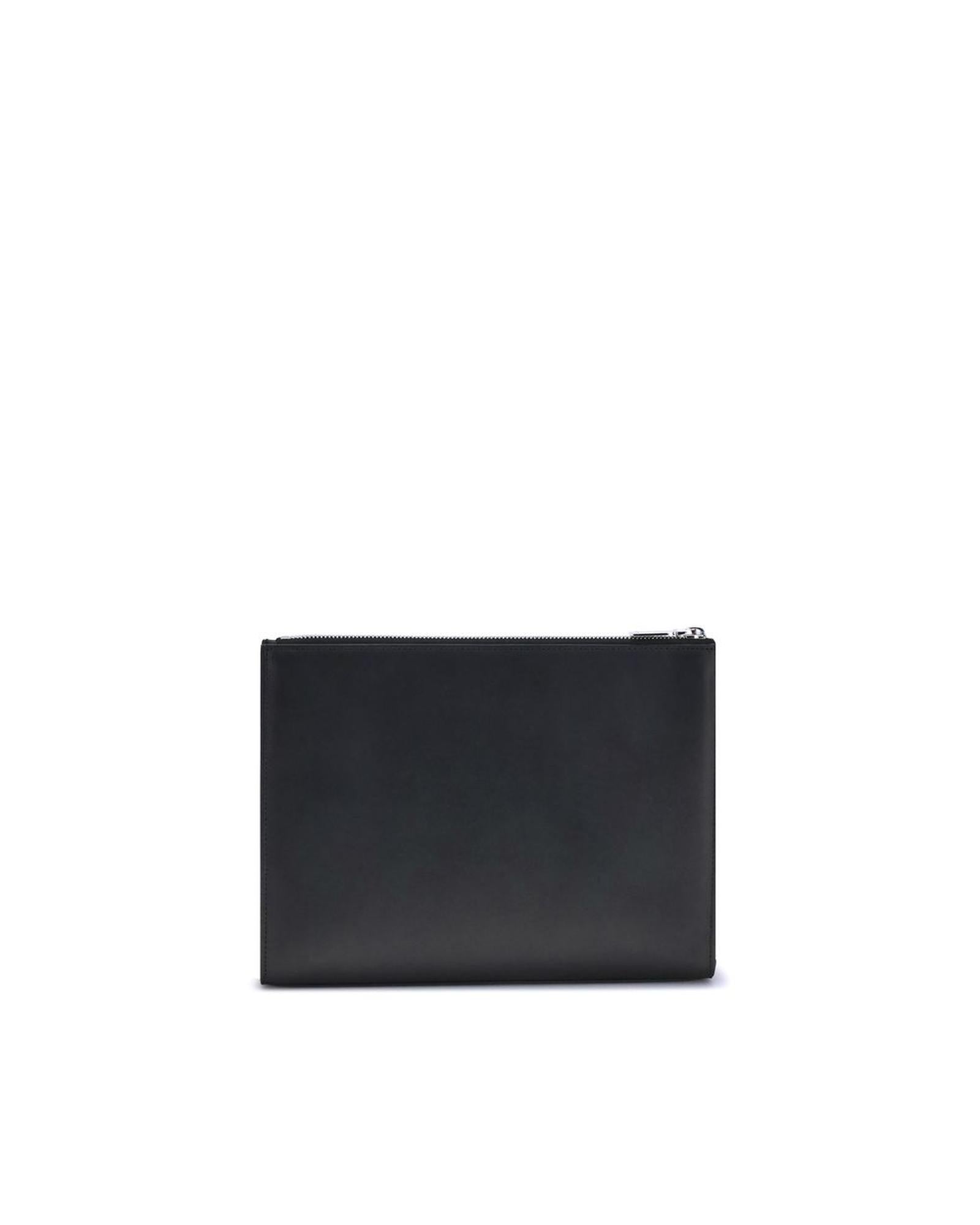 Alexander McQueen Clutch Logo Print Wristlet Men Black Wallets