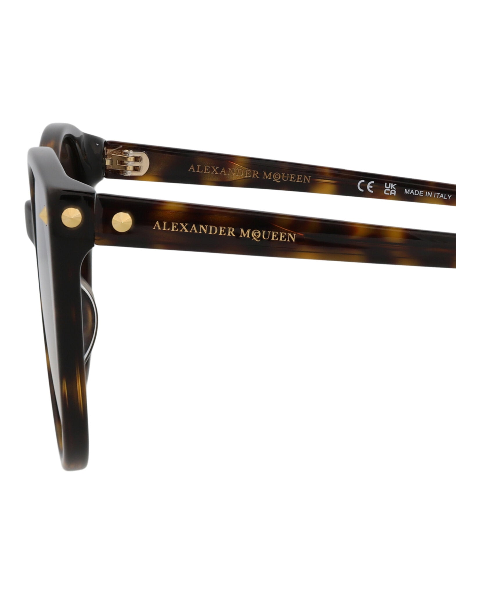 Alexander McQueen Womens Round/Oval Avana Avana Brown Fashion Designer Eyewear