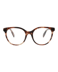 Alexander McQueen Womens Round/Oval Avana Avana Transparent Fashion Designer Eyewear