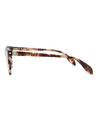Alexander McQueen Womens Round/Oval Avana Avana Transparent Fashion Designer Eyewear