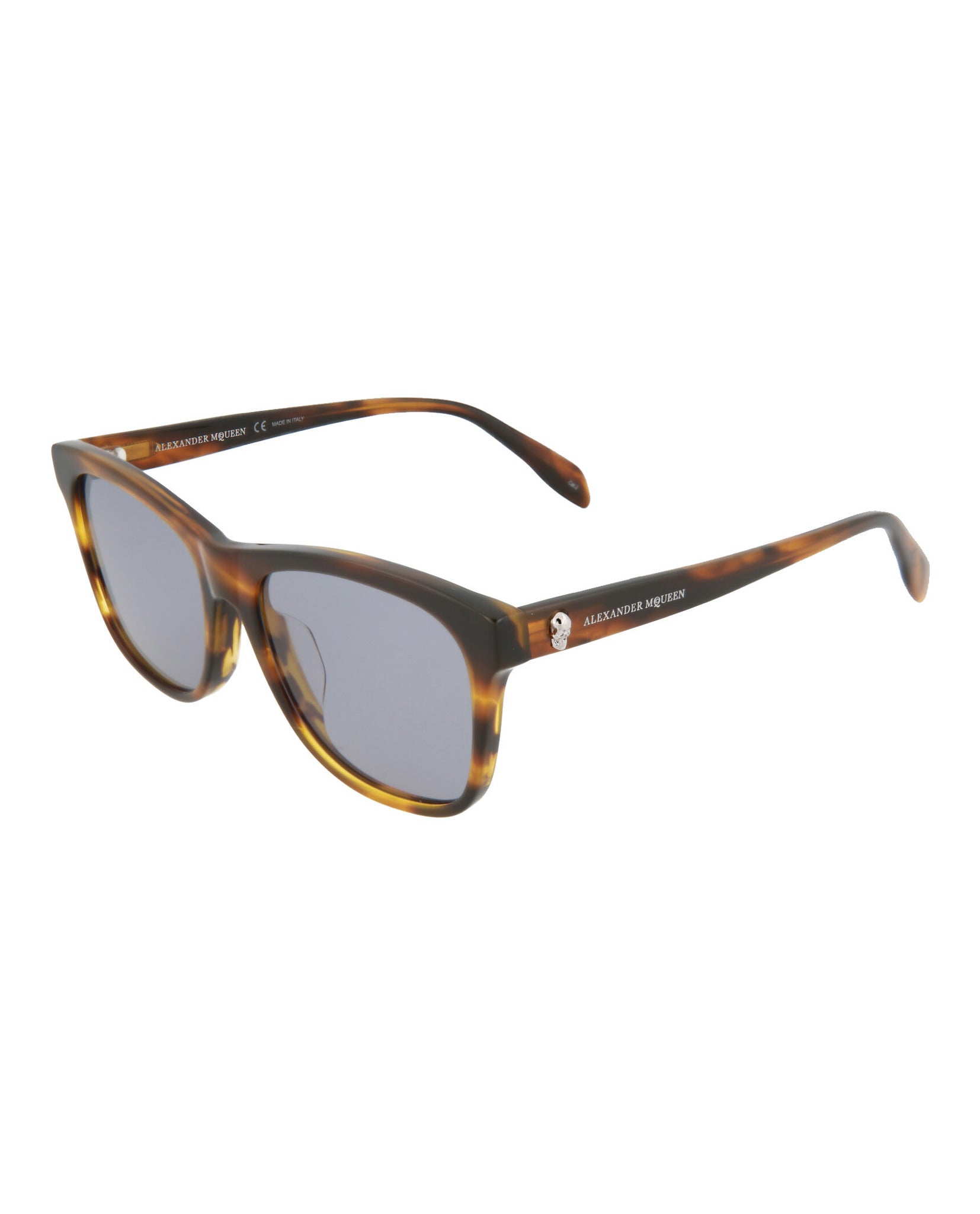 Alexander McQueen Unisex Square/Rectangle Yellow Yellow Blue Fashion Designer Eyewear