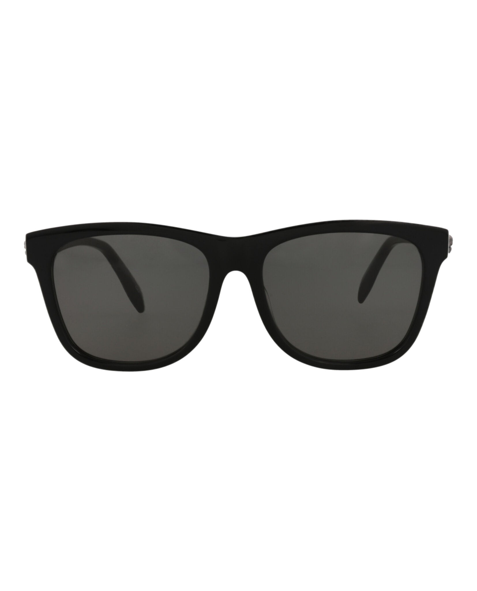 Alexander McQueen Unisex Square/Rectangle Black Black Grey Fashion Designer Eyewear