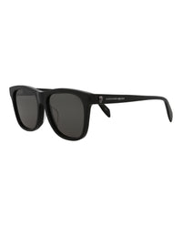 Alexander McQueen Unisex Square/Rectangle Black Black Grey Fashion Designer Eyewear