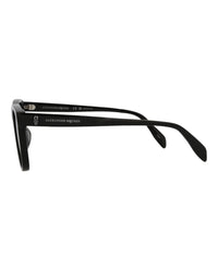 Alexander McQueen Unisex Square/Rectangle Black Black Grey Fashion Designer Eyewear