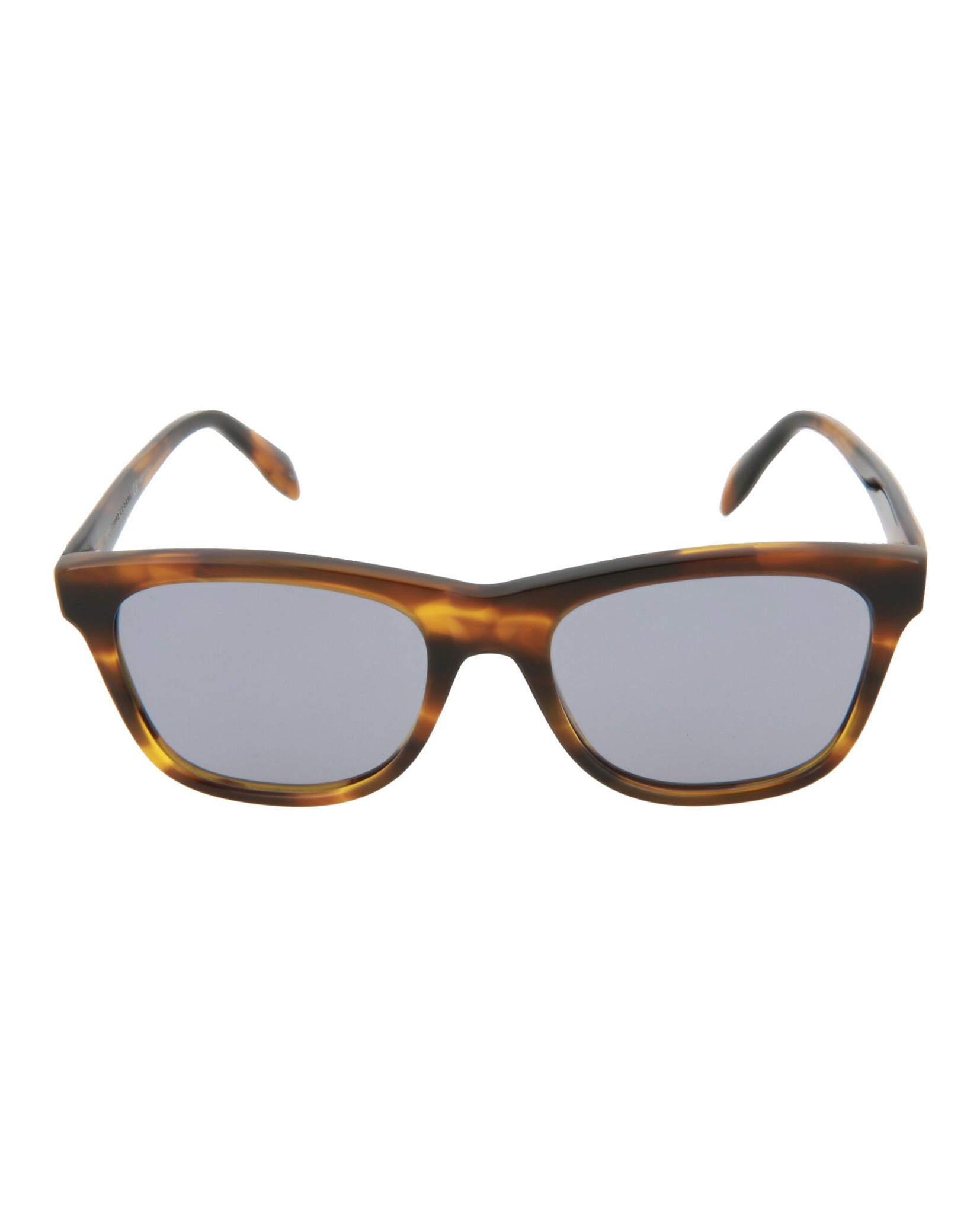 Alexander McQueen Unisex Square/Rectangle Yellow Yellow Blue Fashion Designer Eyewear