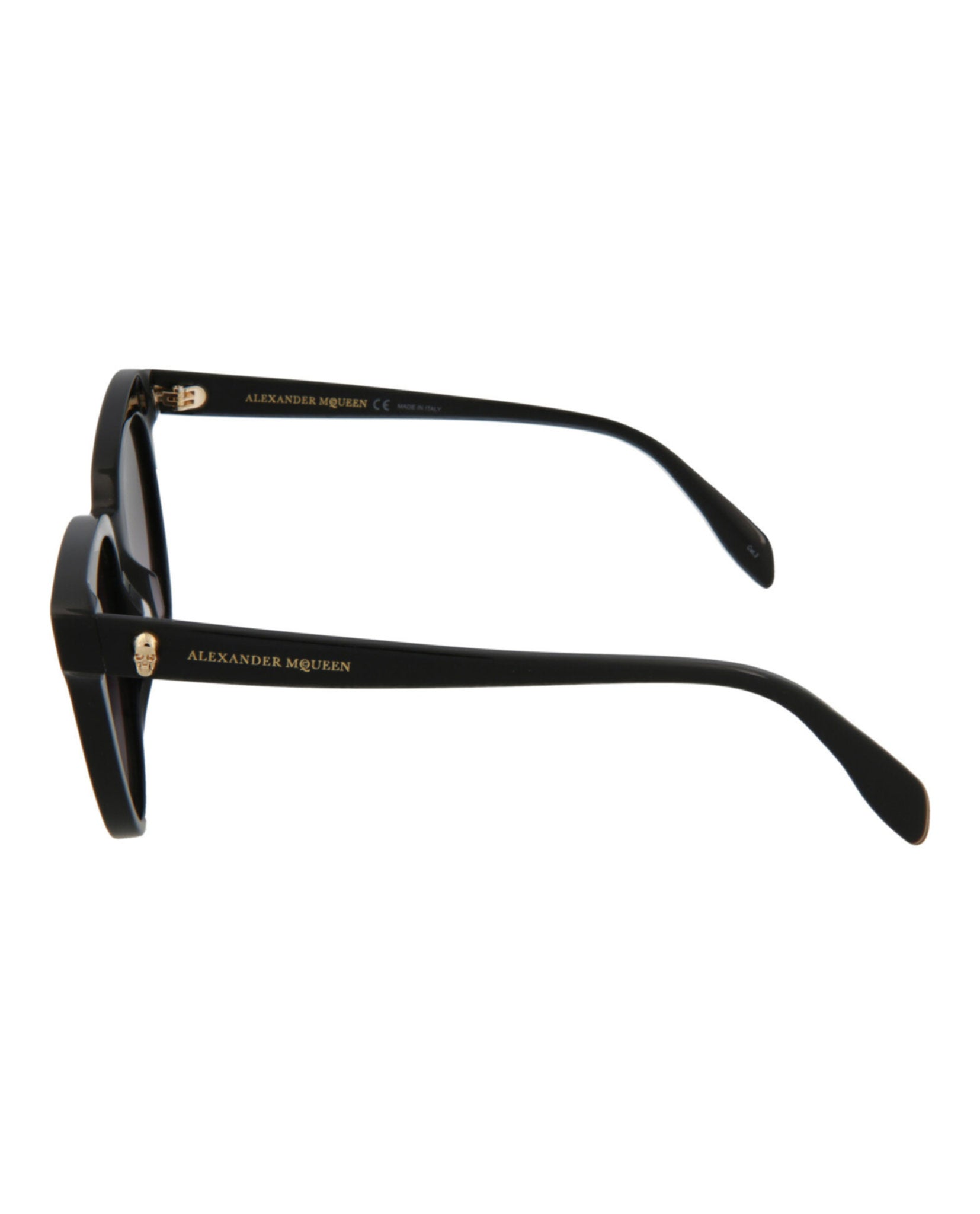 Alexander McQueen Womens Cat Eye Black Fashion Designer Eyewear
