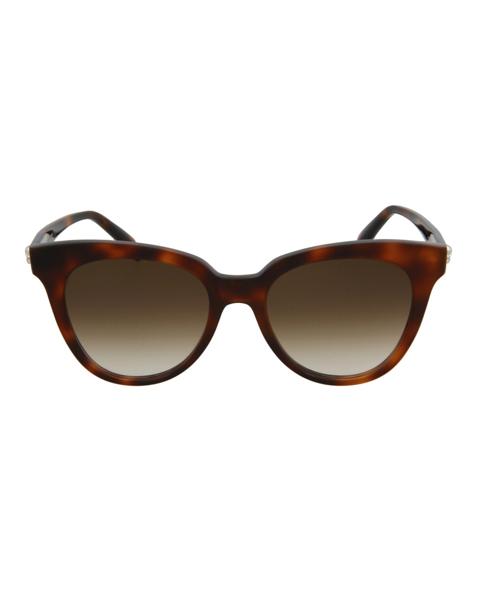 Alexander McQueen Womens Cat Eye Havana Havana Brown Fashion Designer Eyewear