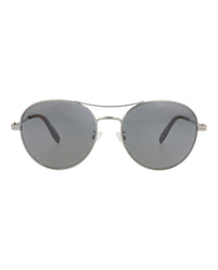 Alexander McQueen Unisex Round/Oval Ruthenium Ruthenium Silver Fashion Designer Eyewear