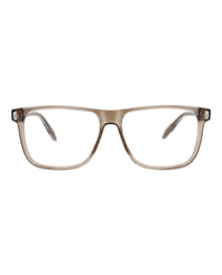 Alexander McQueen Mens Square/Rectangle Brown Brown Transparent Fashion Designer Eyewear