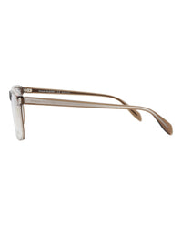 Alexander McQueen Mens Square/Rectangle Brown Brown Transparent Fashion Designer Eyewear