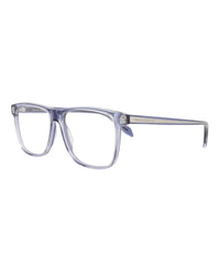 Alexander McQueen Mens Square/Rectangle Blue Blue Transparent Fashion Designer Eyewear