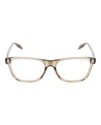 Alexander McQueen Mens Square/Rectangle Brown Brown Transparent Fashion Designer Eyewear