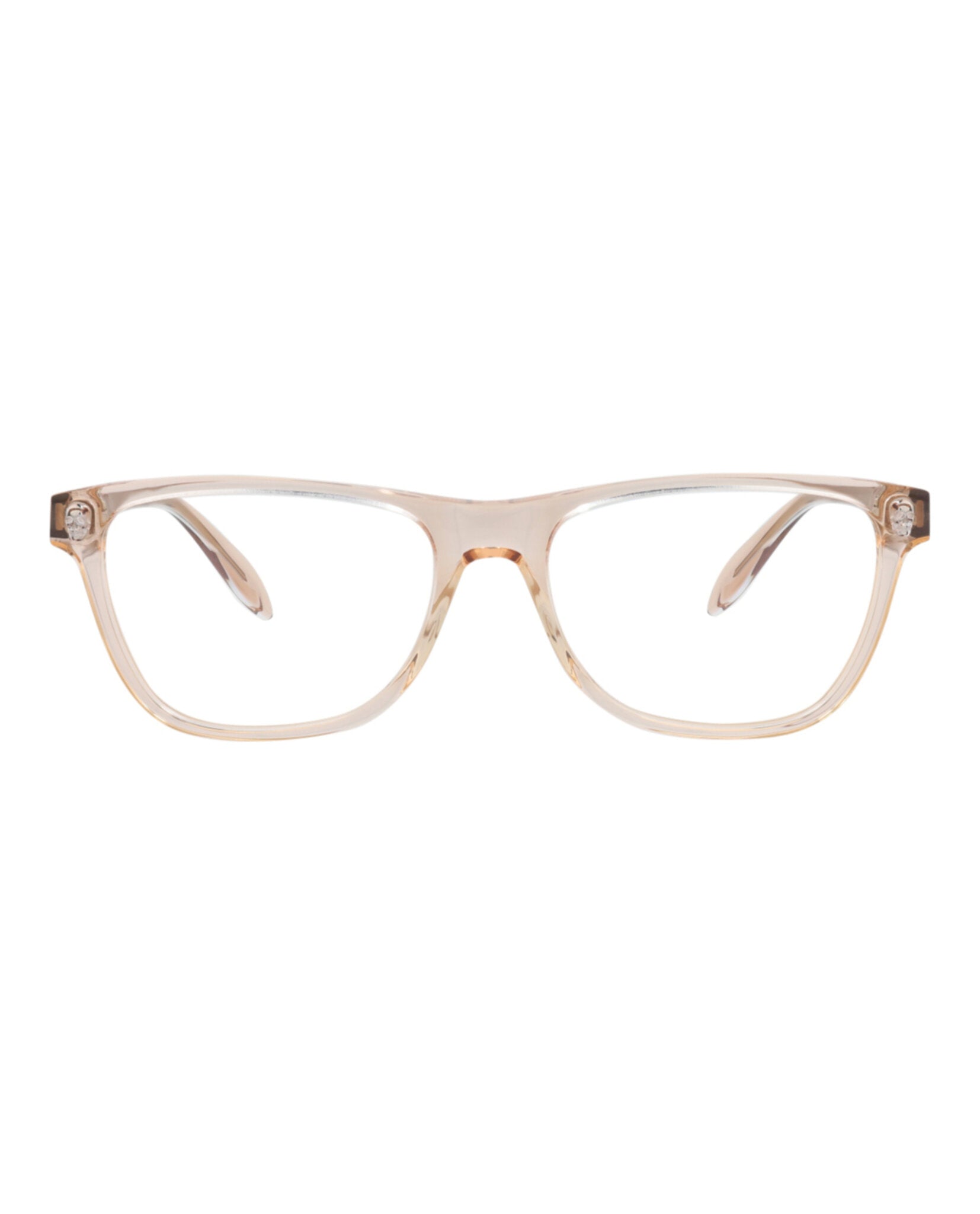 Alexander McQueen Unisex Square/Rectangle Nude Nude Transparent Fashion Designer Eyewear
