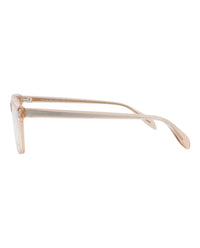 Alexander McQueen Unisex Square/Rectangle Nude Nude Transparent Fashion Designer Eyewear