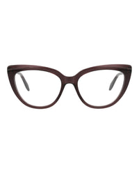 Alexander McQueen Womens Cat Eye Violet Violet Transparent Fashion Designer Eyewear